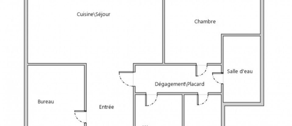 Appartement 3 pièces de 52 m² à Paris (75013)