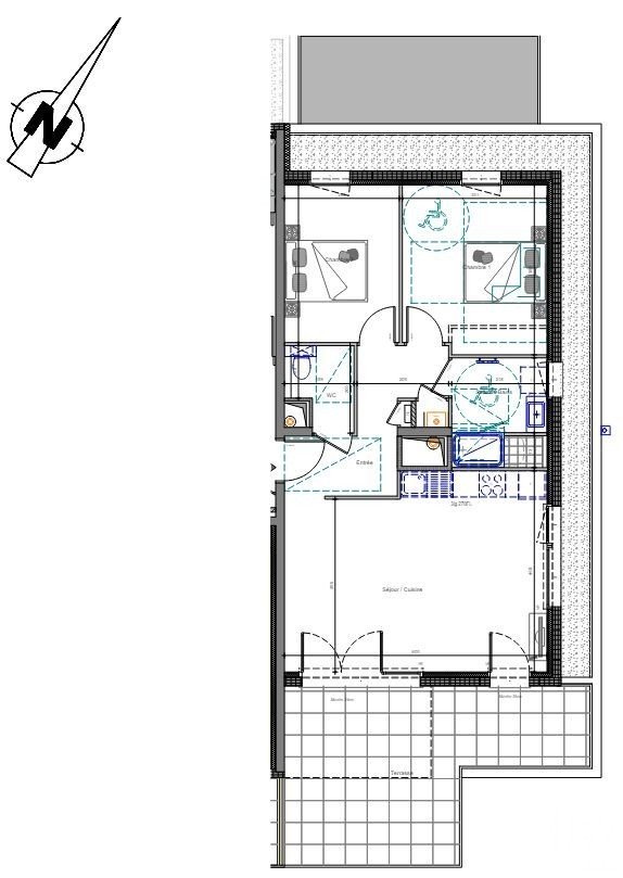 Appartement 3 pièces de 63 m² à Thonon-les-Bains (74200)