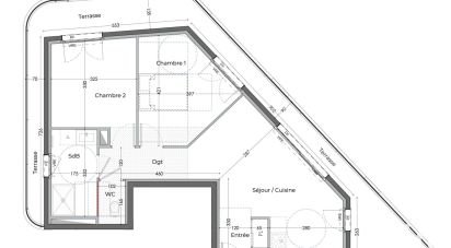 Appartement 3 pièces de 59 m² à Antibes (06160)