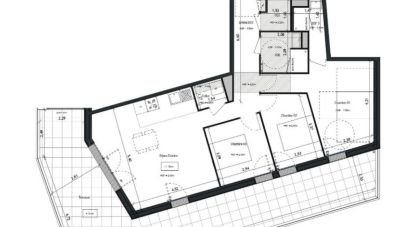 Apartment 4 rooms of 91 m² in Vannes (56000)