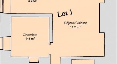 Appartement 2 pièces de 46 m² à Vire Normandie (14500)