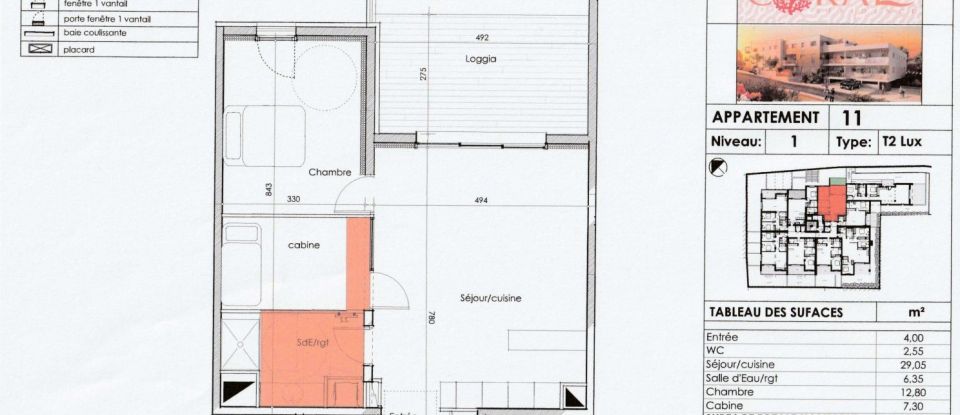 Apartment 2 rooms of 62 sq m in LE CAP D'AGDE (34300)