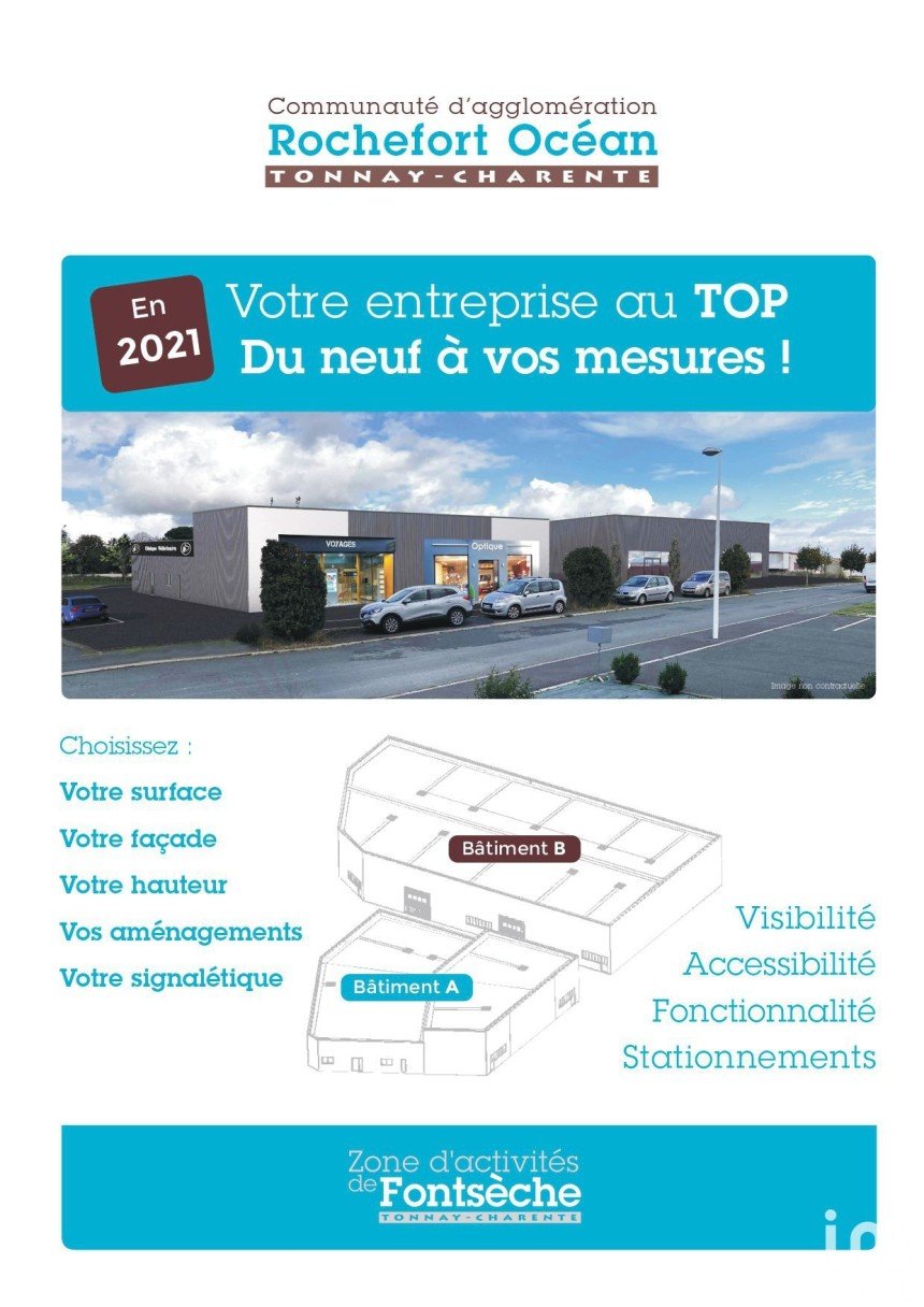 Commercial walls of 186 m² in Tonnay-Charente (17430)