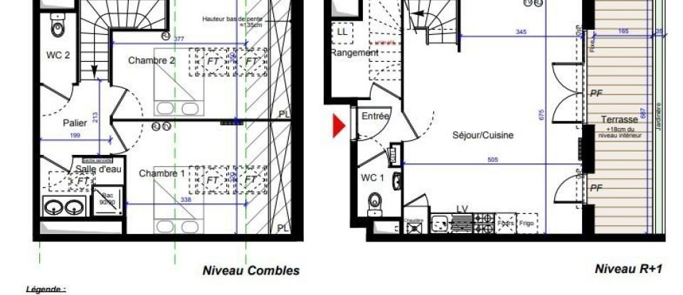 Apartment 3 rooms of 73 m² in Talence (33400)