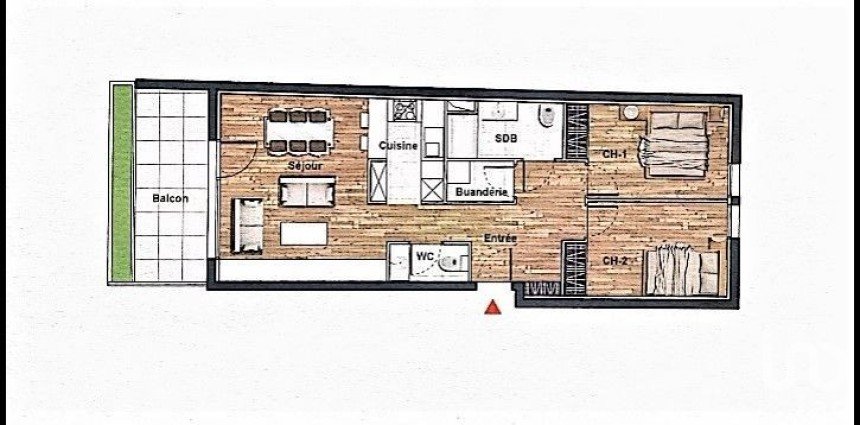 Apartment 3 rooms of 64 m² in Épinay-sur-Seine (93800)