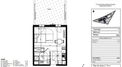 Appartement 1 pièce de 30 m² à Bois-d'Arcy (78390)