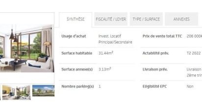 Appartement 1 pièce de 31 m² à Bois-d'Arcy (78390)