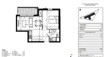 Appartement 2 pièces de 37 m² à Bois-d'Arcy (78390)