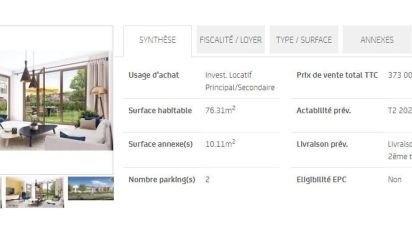 Appartement 4 pièces de 76 m² à Bois-d'Arcy (78390)