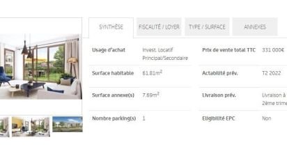 Appartement 3 pièces de 61 m² à Bois-d'Arcy (78390)