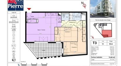 Appartement 3 pièces de 73 m² à Agde (34300)