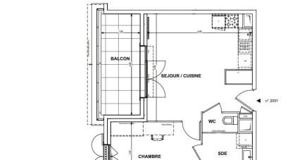 Appartement 2 pièces de 41 m² à Cogolin (83310)