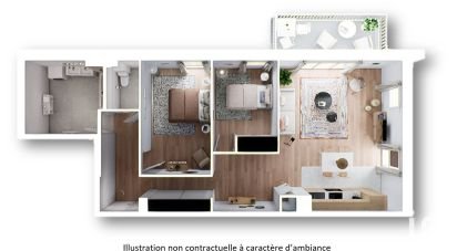 Appartement 3 pièces de 80 m² à Sautron (44880)