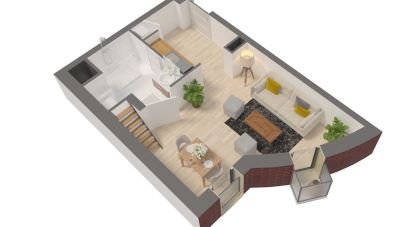 Duplex 2 rooms of 40 sq m in Rennes (35000)