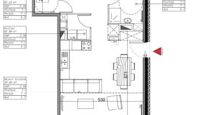 Appartement 3 pièces de 69 m² à Valmondois (95760)