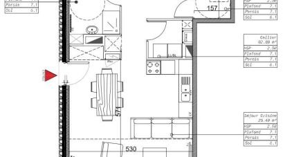 Apartment 3 rooms of 69 m² in Valmondois (95760)