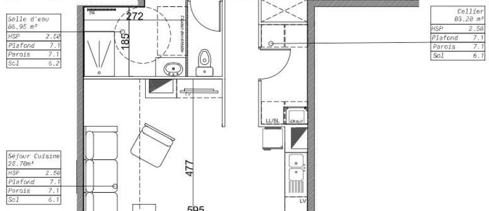 Appartement 3 pièces de 74 m² à Valmondois (95760)