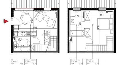 Appartement 2 pièces de 43 m² à Valmondois (95760)