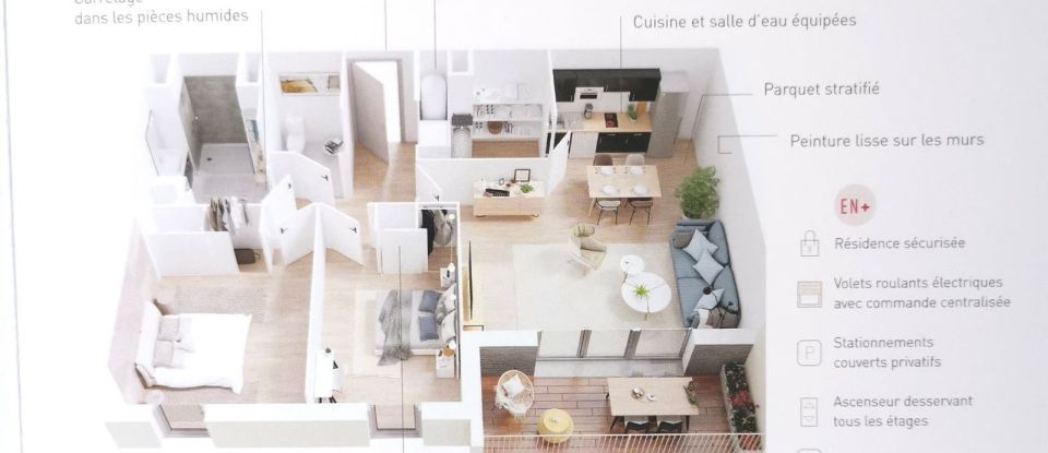 Appartement 3 pièces de 65 m² à Agen (47000)