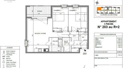 Apartment 3 rooms of 64 m² in Agen (47000)