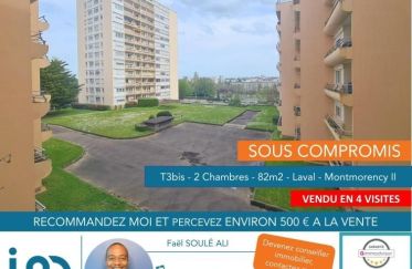 Apartment 3 rooms of 82 m² in Laval (53000)