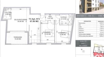 Appartement 3 pièces de 67 m² à Puget-sur-Argens (83480)
