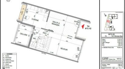 Appartement 4 pièces de 90 m² à Grenoble (38000)