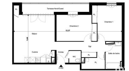 Appartement 3 pièces de 73 m² à Limoges (87000)