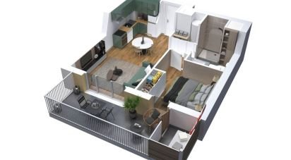 Appartement 2 pièces de 39 m² à Mimizan (40200)