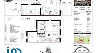 Maison 4 pièces de 89 m² à Mimizan (40200)