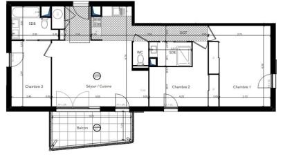 Appartement 4 pièces de 82 m² à Le Lavandou (83980)