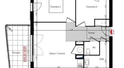 Apartment 3 rooms of 59 m² in Le Lavandou (83980)