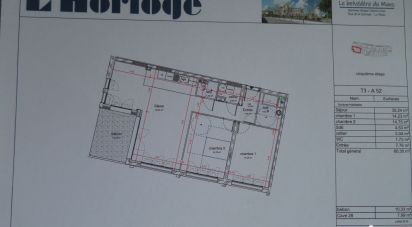 Appartement 3 pièces de 80 m² à Le Mans (72000)