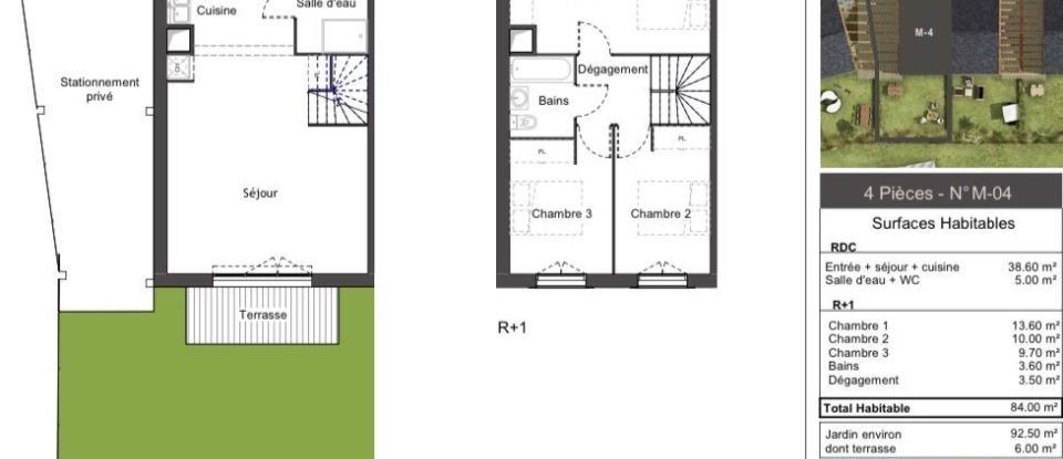 House 4 rooms of 84 m² in Villabé (91100)