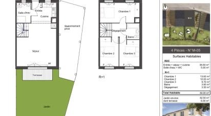 Maison 4 pièces de 84 m² à Villabé (91100)