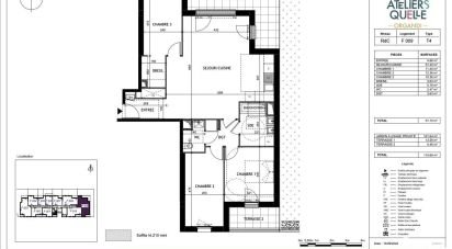 Appartement 4 pièces de 91 m² à Orléans (45000)