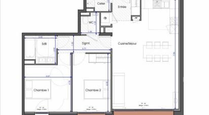 Appartement 3 pièces de 77 m² à Bormes-les-Mimosas (83230)
