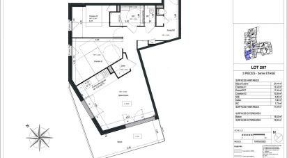 Apartment 3 rooms of 71 m² in Vannes (56000)