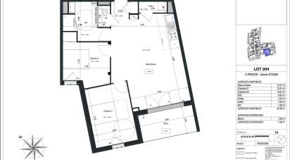 Appartement 3 pièces de 67 m² à Vannes (56000)