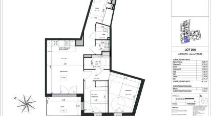 Appartement 3 pièces de 68 m² à Vannes (56000)