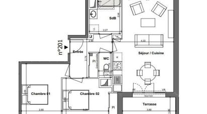 Appartement 3 pièces de 65 m² à Saint-Malo (35400)