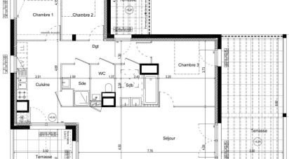 Appartement 4 pièces de 98 m² à Pessac (33600)