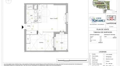 Appartement 2 pièces de 47 m² à Dampmart (77400)
