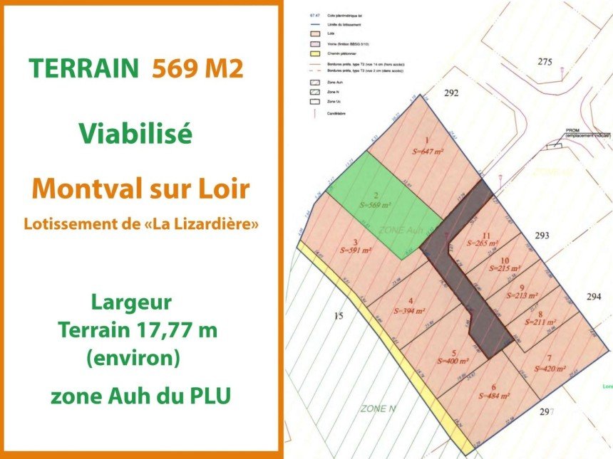 Land of 569 m² in - (72500)