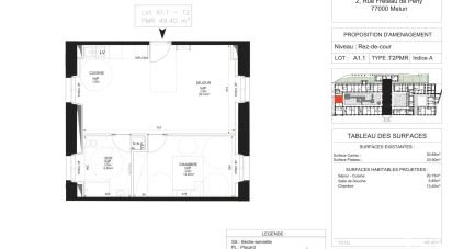 Appartement 2 pièces de 51 m² à Melun (77000)