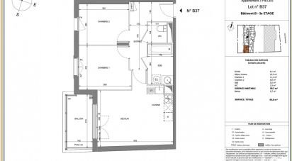 Apartment 3 rooms of 58 m² in Villeneuve-le-Roi (94290)