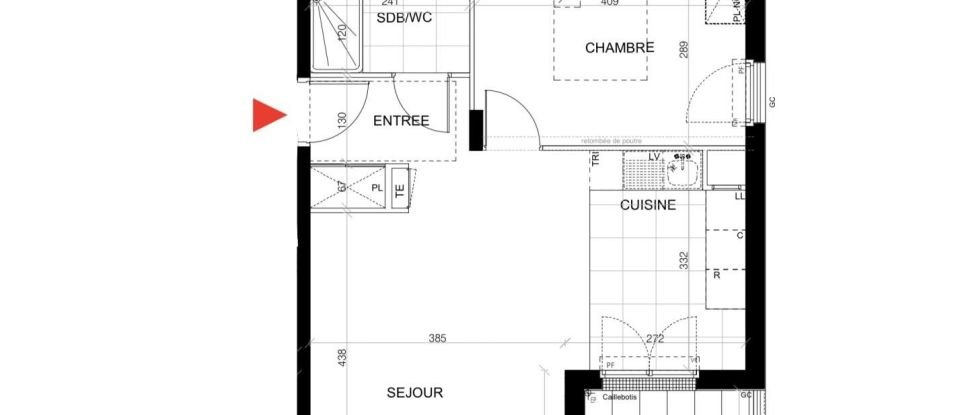 Appartement 2 pièces de 47 m² à Le Plessis-Trévise (94420)