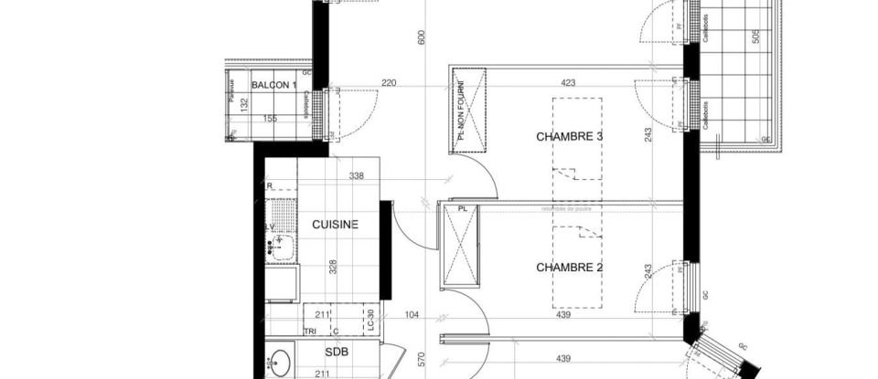 Apartment 4 rooms of 81 m² in Le Plessis-Trévise (94420)