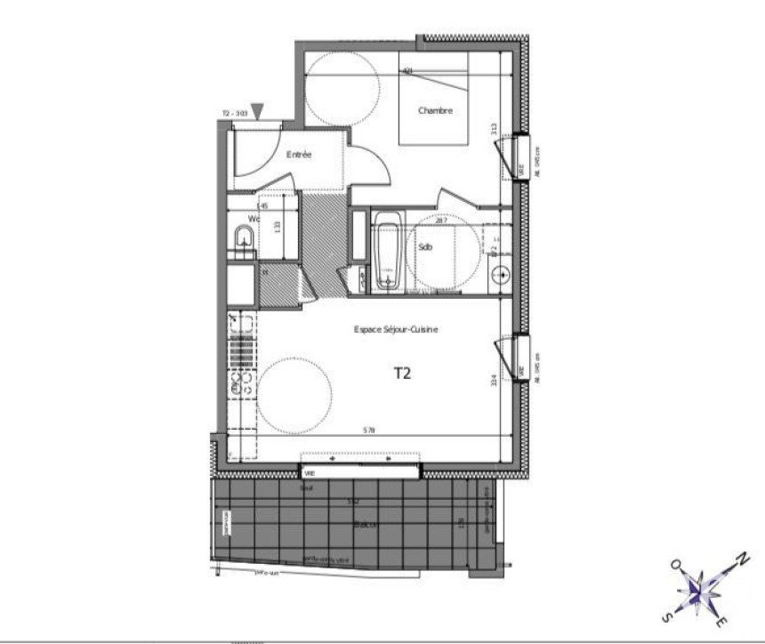 Appartement 2 pièces de 43 m² à Reignier-Ésery (74930)