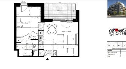 Apartment 2 rooms of 39 sq m in Annemasse (74100)
